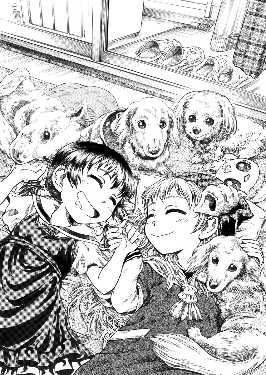 今年の寒中お見舞いに描いたイラストです。
歩みの遅い私を、いつも長い目で見守ってくださる皆さま。
今年は、去年ネームまで進んだ漫画を、ゆっくりでも着実に、完成に向かって作画していきたいと思います。
遅ればせながら、本年もどうぞよろしくお願い申し上げますm(_ _)m