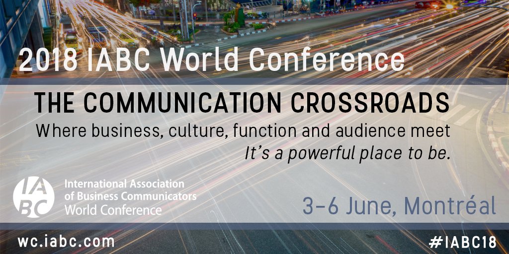 Breakout sessions have been announced for the 2018 IABC World Conference in Montréal. Browse them now and start planning your #conference experience today! ow.ly/y54u30hT7Fv #IABC18 #comms #networking