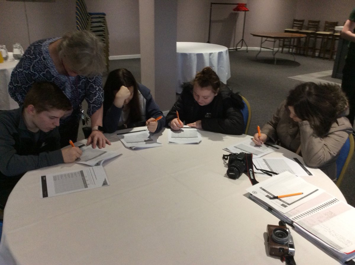 Athena students at Blackpool Football Club Enterprise project today. @BFC_CTrust