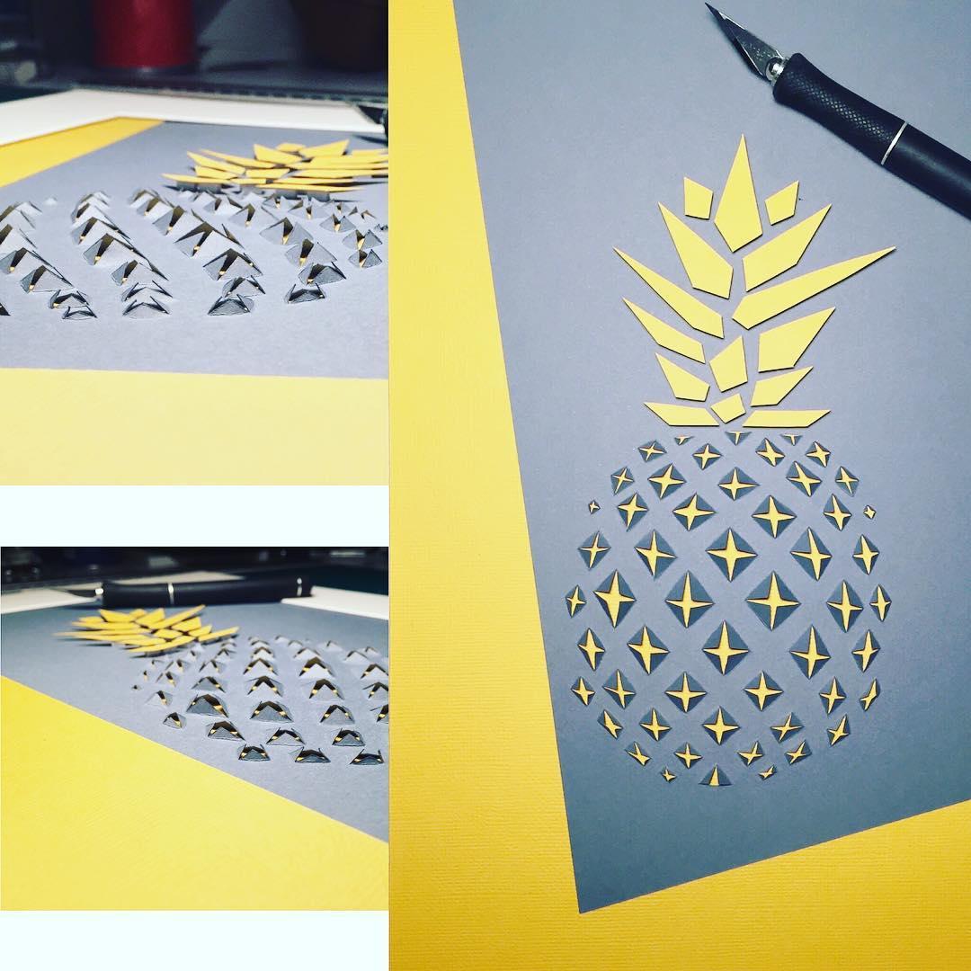 Add a little dimensionality to your art with #XACTO - a great idea from Instagram artist @ludyfactory.