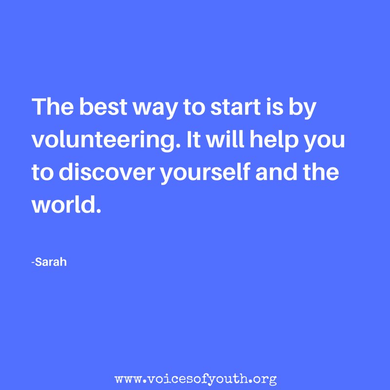 voicesofyouth's tweet image. When you help others, you help yourself.