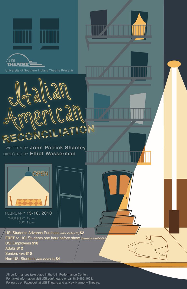 Tickets for Italian American Reconciliation can be purchased online! Show begins in a few weeks!