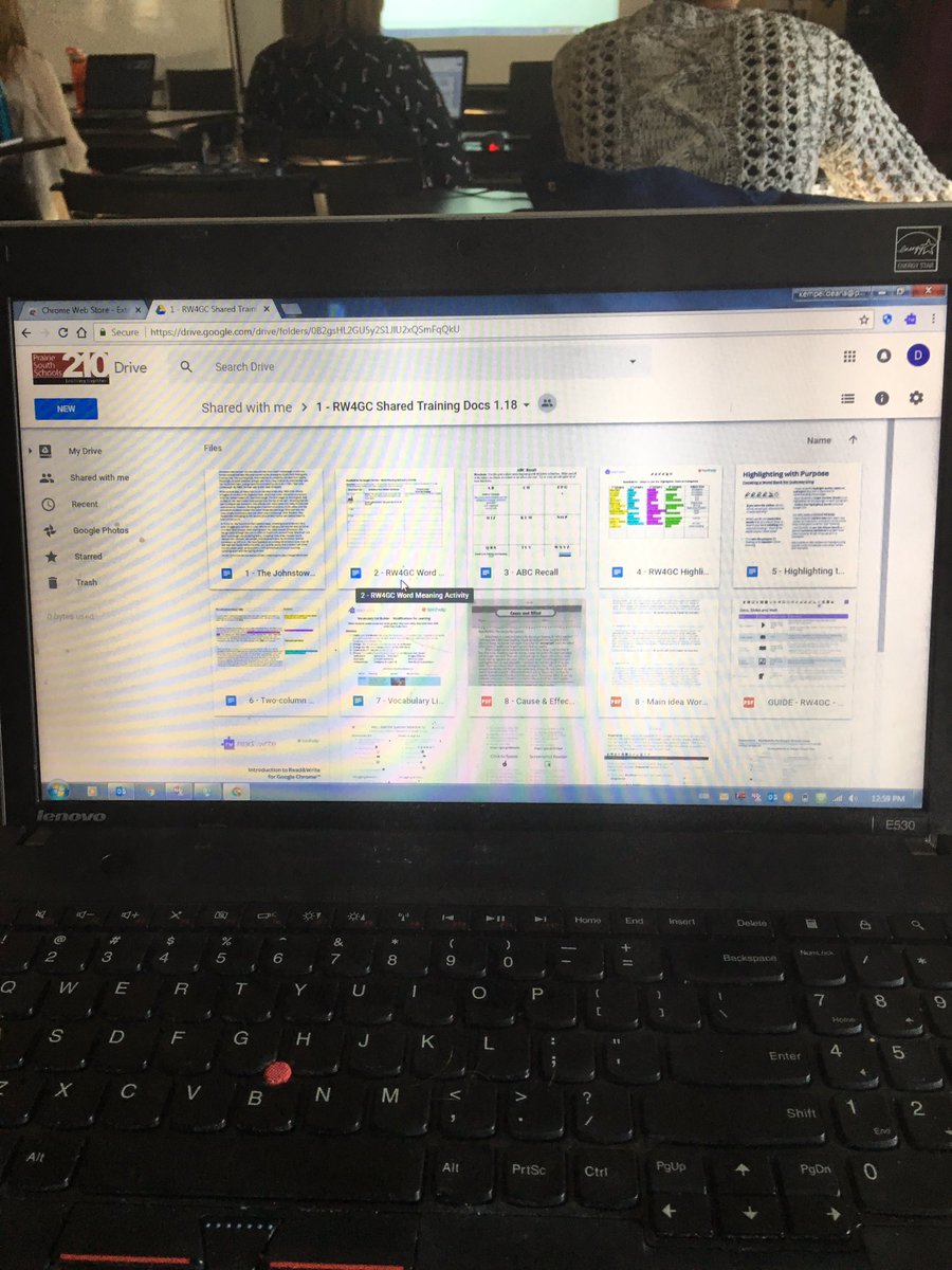 DeanaKempel's tweet image. Getting ready to do some learning with @MadameMcCann on the google read and write.  #pss210 #learningtogether #googlereadandwrite