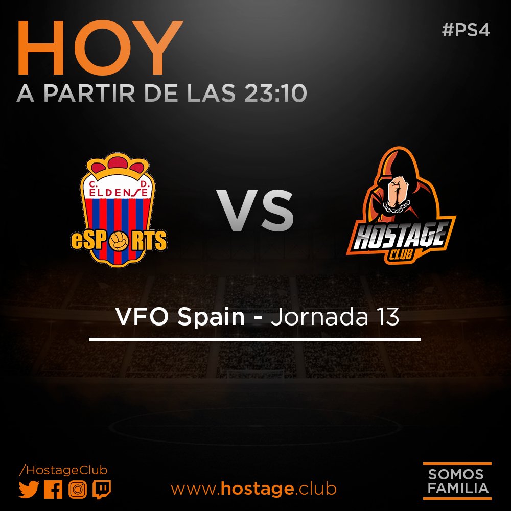 HostageClub's tweet photo. #FIFA⚽️

Hoy disputamos los partidos del final de la primera vuelta de @VFOspain. 

🎮 #XBOX
⏰ 23:10
🆚 @SummirGamingFC 

🎮 #PS4
⏰ 23:10
🆚 @cdeldenseEsport 

#GoHOSTAGE💪 https://t.co/cP5ZshIsGb