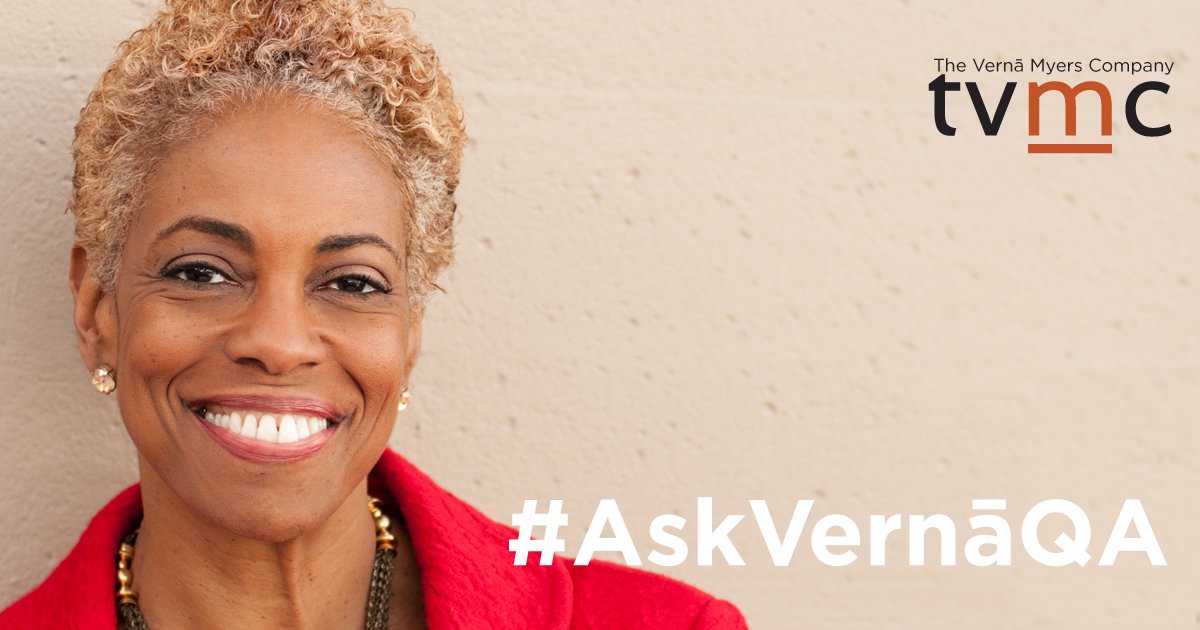 VernaMyers's tweet photo. Millennials, We Need to Talk! Introducing Q&amp;A with Vernā. Interested in receiving one-on-one conversations with me? Make your case today! Check out all the details here:  https://t.co/ao5zuGjaw3 #Millennials #TuesdayThoughts #AskVernāQA #VIntheMoment #AskVernā https://t.co/AHUvV6GwlD