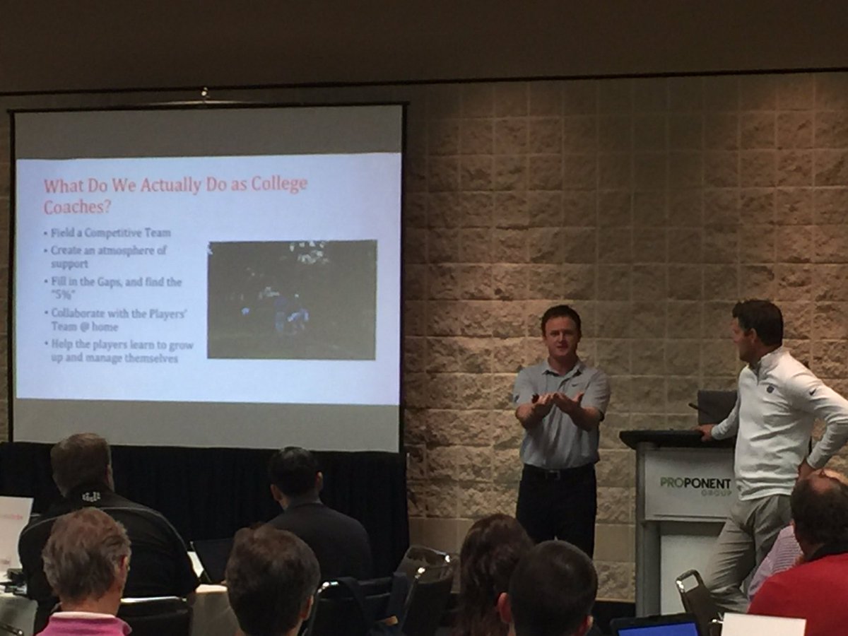 JeffIslerGolf's tweet photo. Great presentation by the @GatorsGolf coaches on recruiting and college golf. #proponentgroup https://t.co/WqGwSkGZ8S
