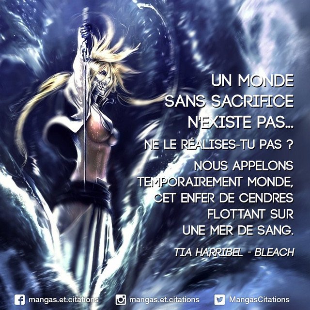 Citation Manga Anime Auf Twitter Un Monde Sans Sacrifice N Existe Pas Ne Le Realises Tu Pas Nous Appelons Temporairement Monde Cet Enfer De Cendres Flottant Sur Une Mer De Sang Tia