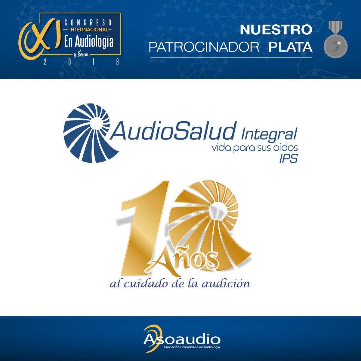 Conoce a nuestro patrocinador plata  #YoSoyAsoaudio #Congreso #Internacional en #Audiología #Patrocinador #plata #congresoasoaudio2018