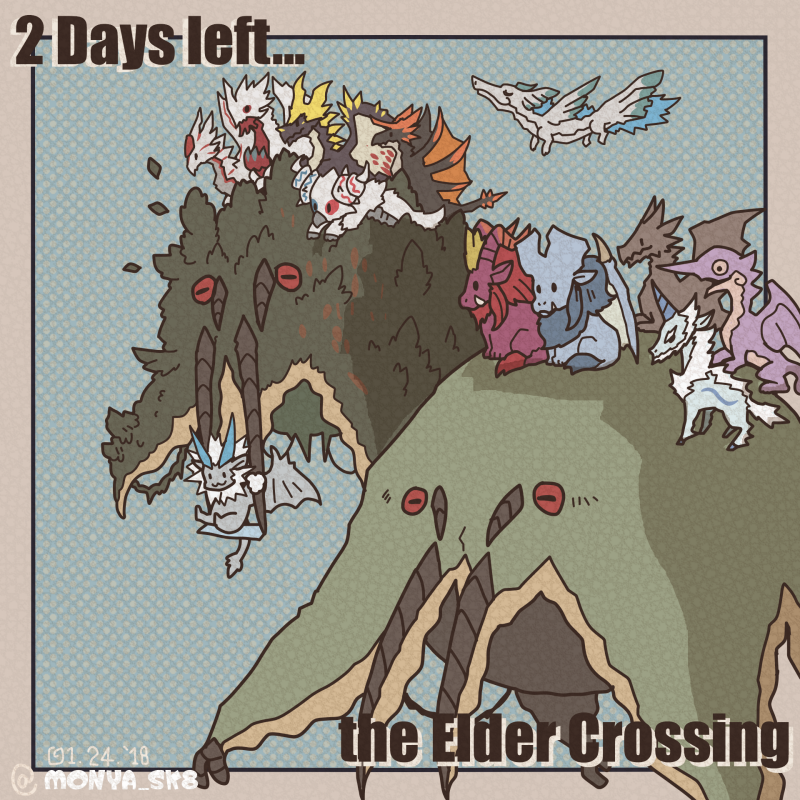 もにゃ あと1日 というか２３時間w 1 Day Left さいしゅうびはネルギガンテというリクエストで Request From Emilynyaan Mhwカウントダウン Mhworld