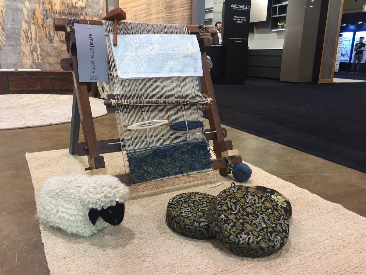 AmalaCarpets's tweet photo. Big thank you to everyone who stopped by our booth at @IDSToronto this past weekend - it was a pleasure to meet so many great people and have the opportunity to share our processes! ❤️ https://t.co/CwFnJnthKB