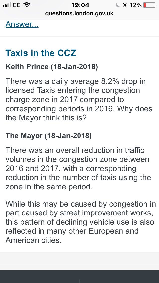 Sammyscarf's tweet photo. So the Mayor thinks the 8.2% drop is down to general declining vehicle use, so how have they turned a pound note, 🤔🤔if they are indeed out trying to earn a living. @MayorofLondon #avoidingtheissue https://t.co/serGbmXVyy