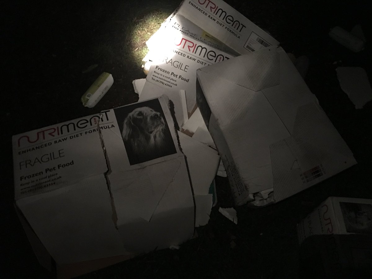 CanisMassage's tweet photo. @MyUKMailbox1 - Congratulations on another successful delivery. Please do let me know if you think throwing my parcels so that they destroy themselves is acceptable practice? https://t.co/6Mi9RRScjc