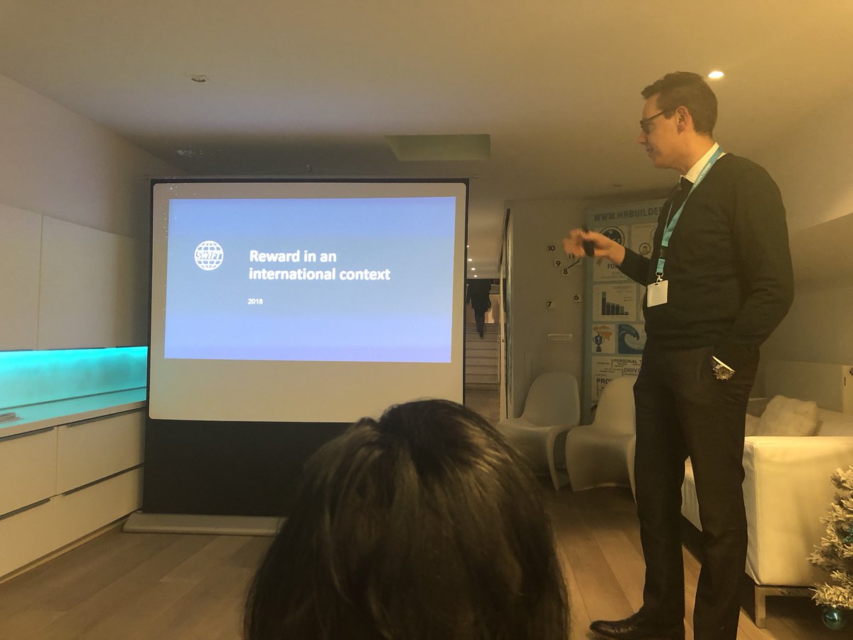 HRTalents_BE's tweet photo. “It is all about agility!” —> Steven Claes from Swift on Reward in an international context #payrollbuilders launch https://t.co/ntB1jZEOhN