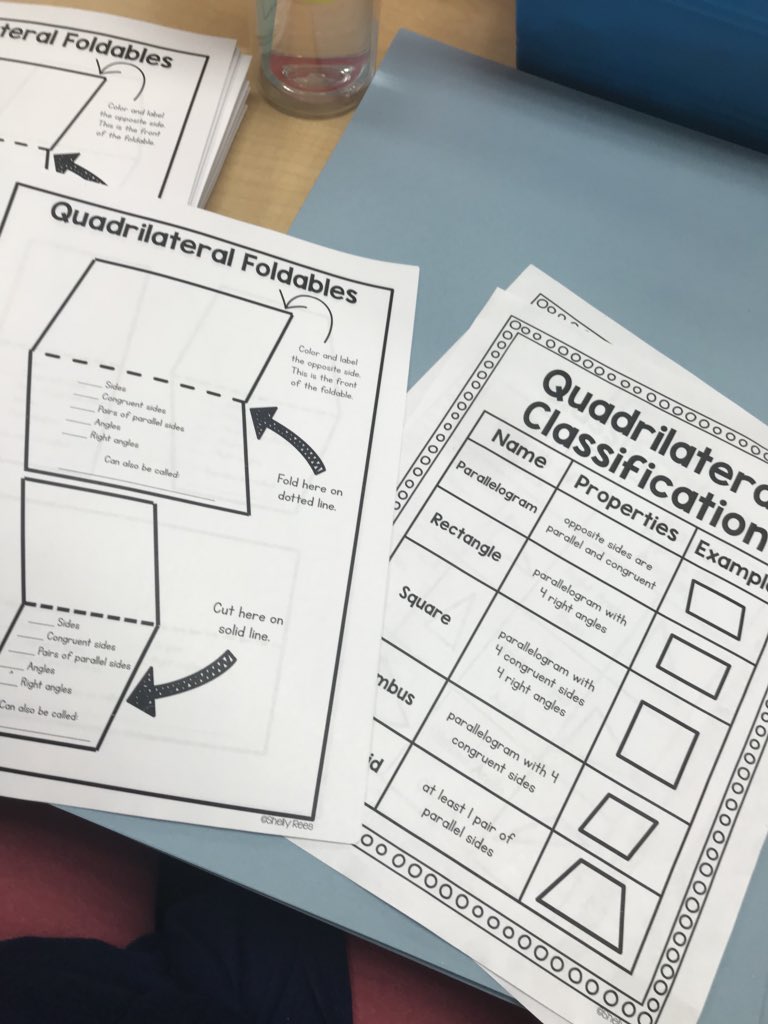MissKnott89's tweet photo. Hitting the geometry standards in my group today! Starting our 2D shapes poster! #CoTeaching #RotatingGroups #Parallelograms #5thGradeGeometry #2DShapes #GettingBetterEveryday @Feldner43725 @Cambridge_CS @usingyournoggin https://t.co/SnAXPC9Lbc