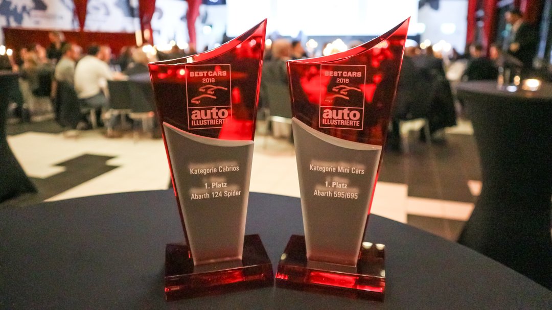 AbarthSchweiz's tweet image. You voted, we won! First place in the category “Cabrio&quot; for the Abarth 124 spider and first place in the category &quot;Mini Cars&quot; for the Abarth 595/695! #BestCars2018