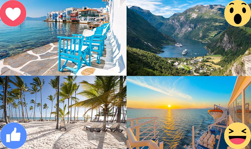 KFBerater's tweet photo. Welches #Reiseziel dieser vier Dauerbrenner steht auf eurer Urlaubs-Liste ganz weit oben? Zeigt uns eure Meinung mit dem entsprechenden Symbol! 👇 
Mittelmeer - ❤
Nordland - 😯
Karibik - 👍
Transreise - 😆 https://t.co/i67pN3p88m