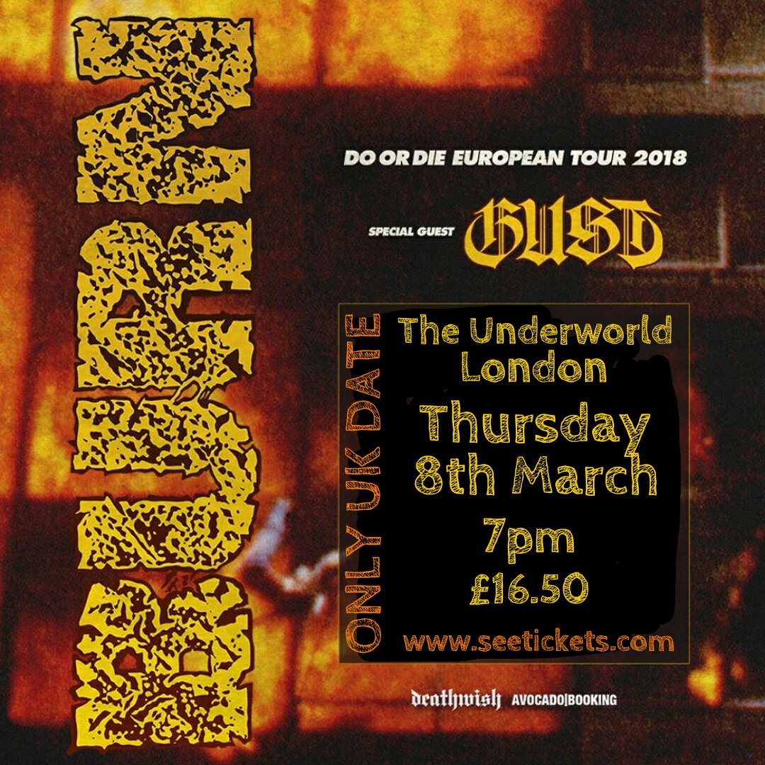 New York Hardcore comes to <a href="/TheUnderworld/">The Underworld</a> in London on March 8th. Burn play their only UK show. Support comes from Swedish hardcore band Gust. youtu.be/BKPLCbtU5zk #BurnNYC #NYHC