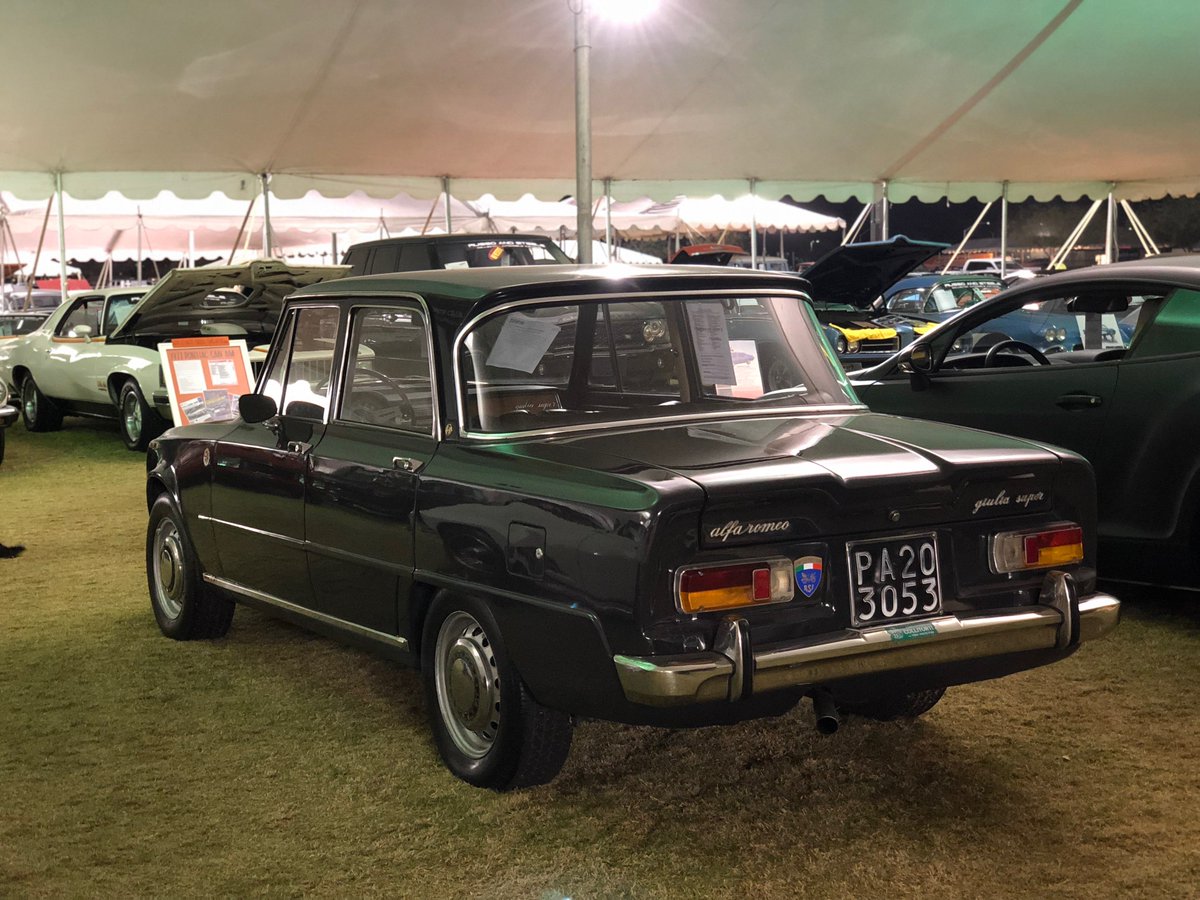 Giulia Super at Russo and Steele auction in Scottsdale this past week #WeShipClassics #AlfaRomeo