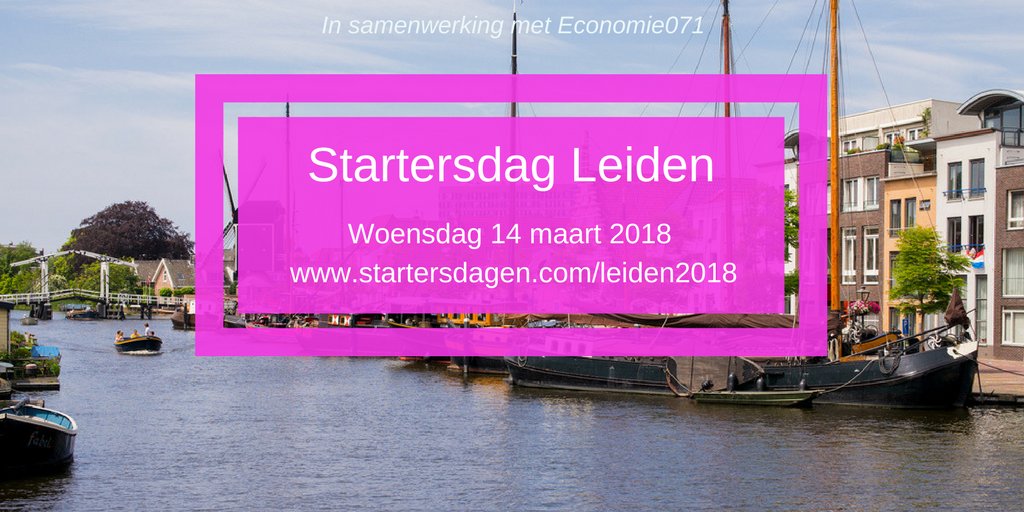 Op 14 maart is <a href="/mboRijnland/">mboRijnland</a> te Leiden voor heel even het bruisende middelpunt voor startende ondernemers, meer weten? startersdagen.com/leiden2018/ #starters #starten #startup