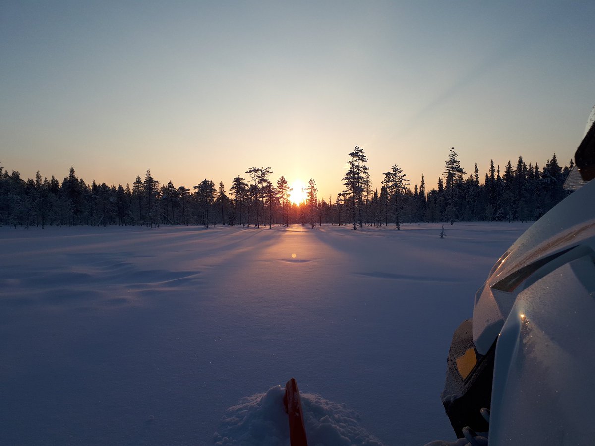 Ihanaa valoa! Onneksi vielä kuitenkin pakkanen on meidän puolellamme; talvitiet jäätyvät, eikä aurinko niitä pehmitä! Nytkin -27°C. #pakkanen #KeiteleForest