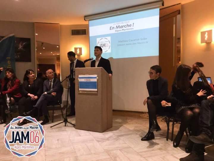 lesjem06's tweet photo. Ce 22 Janvier avaient lieu les vœux d'@06_EnMarche en présence du référent départemental @EnisSliti, du référent JAM départemental @MathieuSoler, du coordinateur Europe départemental @ric_perrin et des 3 députés LREM du département @A_Ardisson,  @CedricRoussel06 et @LoicDombreval https://t.co/M6f5h3vEWG