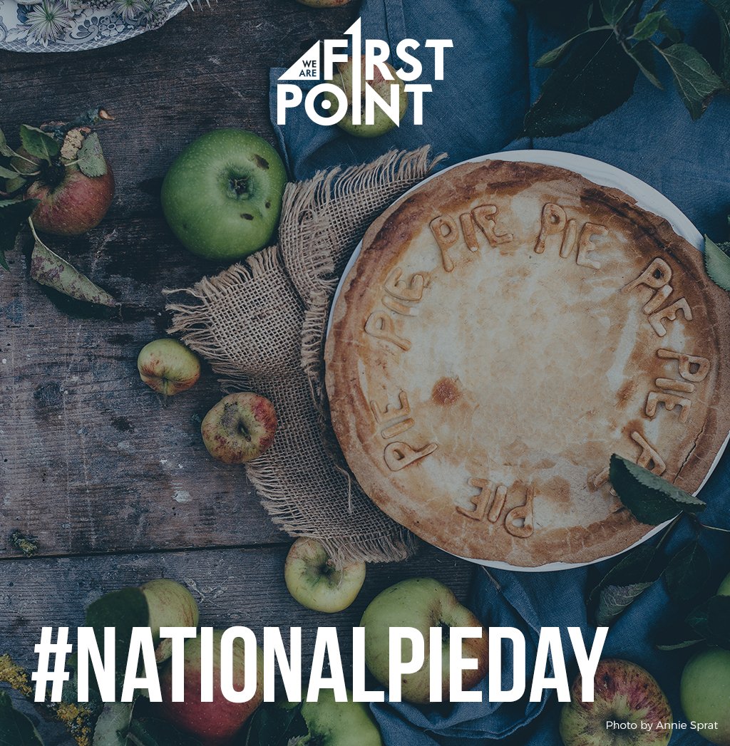 weareFirstPoint's tweet photo. Happy #NationalPieDay https://t.co/PBdTnrZbZC