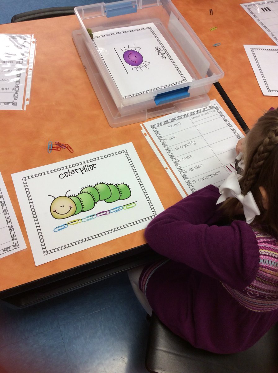 MrsSchapker's tweet photo. We started our measurement and data unit this week! #comparinglength #bugmeasuring #measuringmyname https://t.co/ih7Wzn7DV5