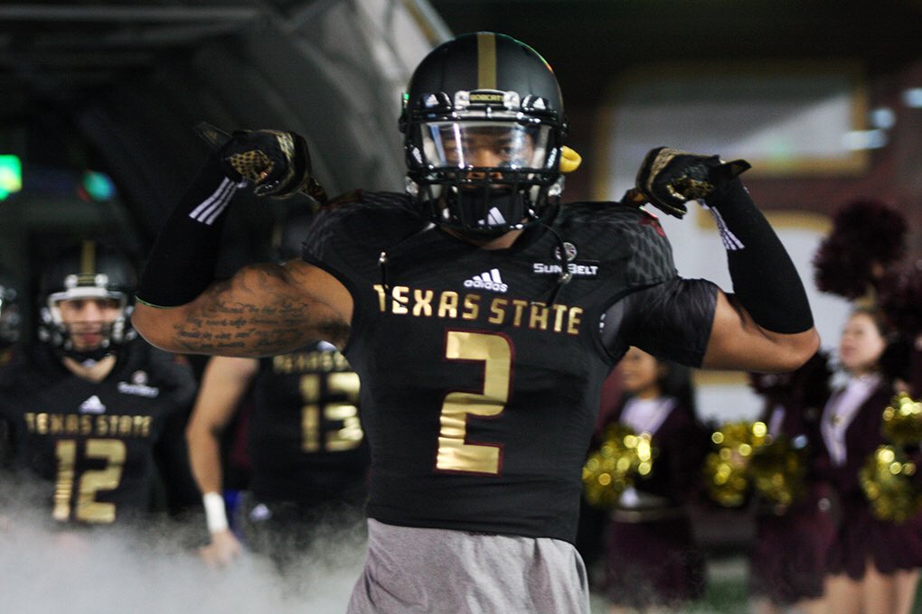CoachTankOL's tweet photo. Blessed to receive my 2nd offer Texas state university @truebuzzgroup #WeBuzzn 💪🏾 https://t.co/KQltEjSaY3