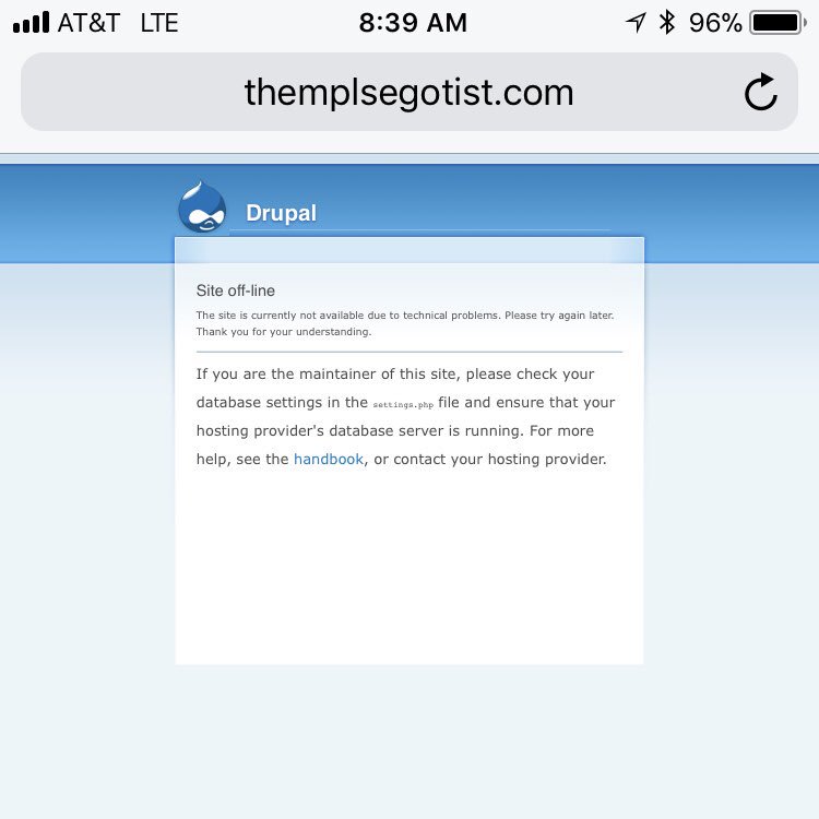 mplsegotist's tweet photo. This bytes. Site's down. We'll keep you posted. #russianmeddling https://t.co/9DDaXuDa2Q