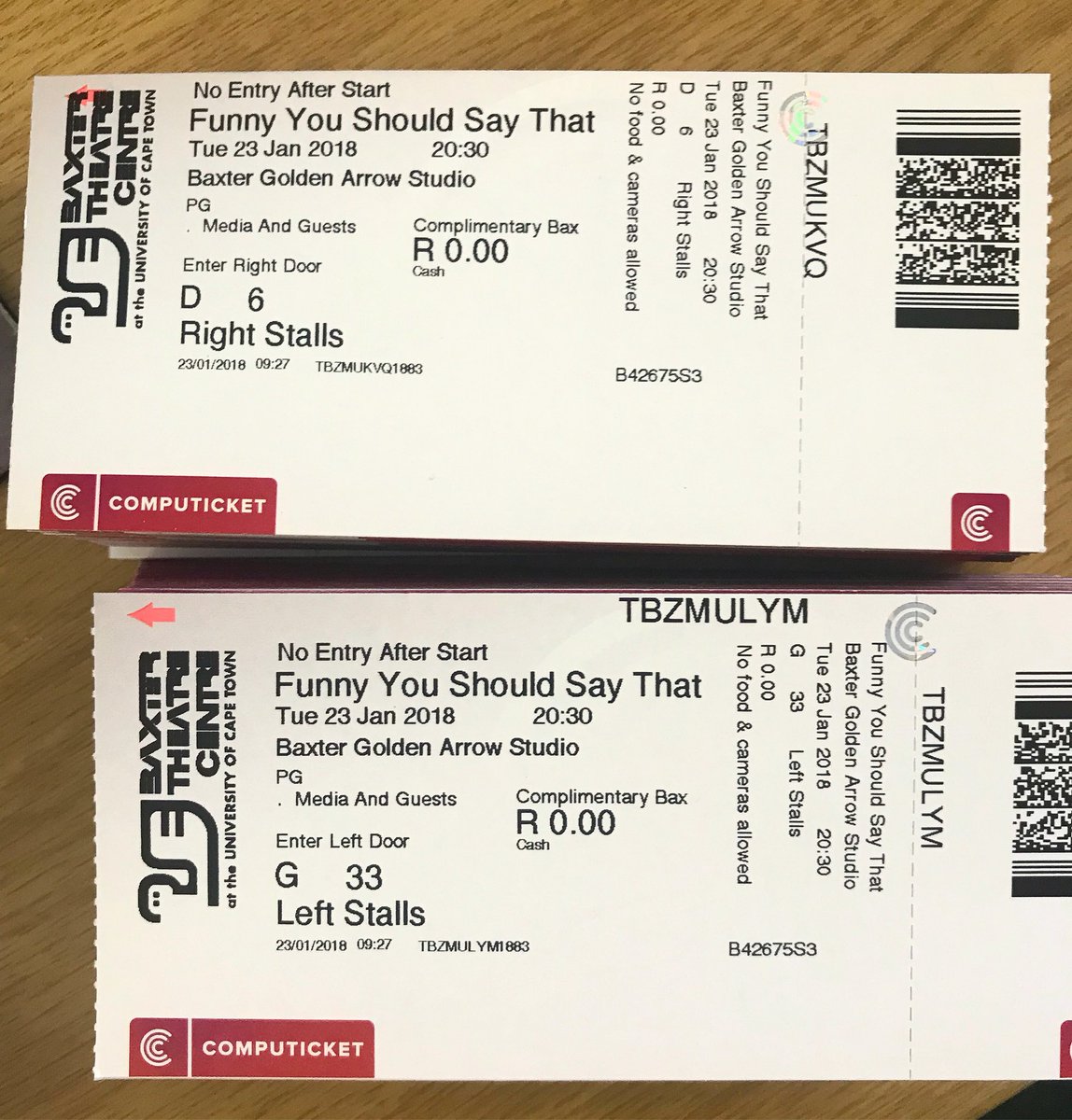 MEDIA NIGHT: Tonight is the media night performance of <a href="/thestuarttaylor/">Stuart Taylor</a> ‘s new show, FUNNY YOU SHOULD SAY THAT, at <a href="/baxtertheatre/">Baxter Theatre</a> in #capetown.
Tickets are still available at <a href="/computicket/">Computicket</a> to see Stuart live in action - expect to be laughing in stitches into the New Year!
#media