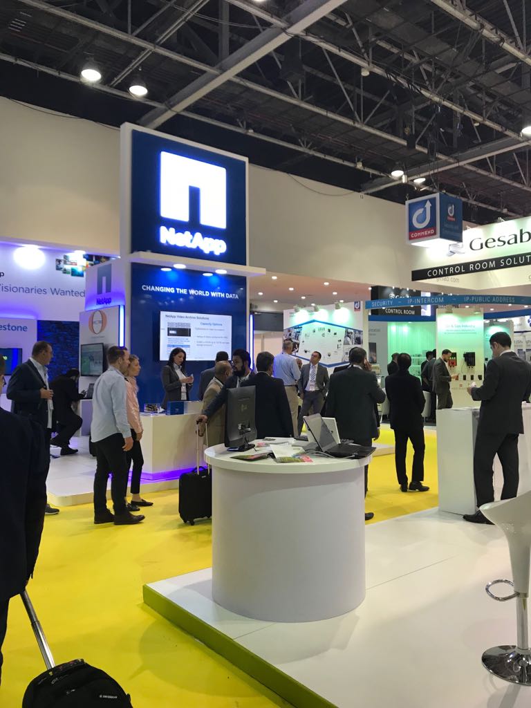 NetAppME's tweet photo. Thanks to @IntersecExpo for another brilliant #Intersec2018. It was a pleasure to have our #PerfectPartners @BoschSecurityAP, @Ipsotek, @milestone_mea and #videoNEXT at our booth. We spent 3 great days - see you next time! https://t.co/lWG614mQpm