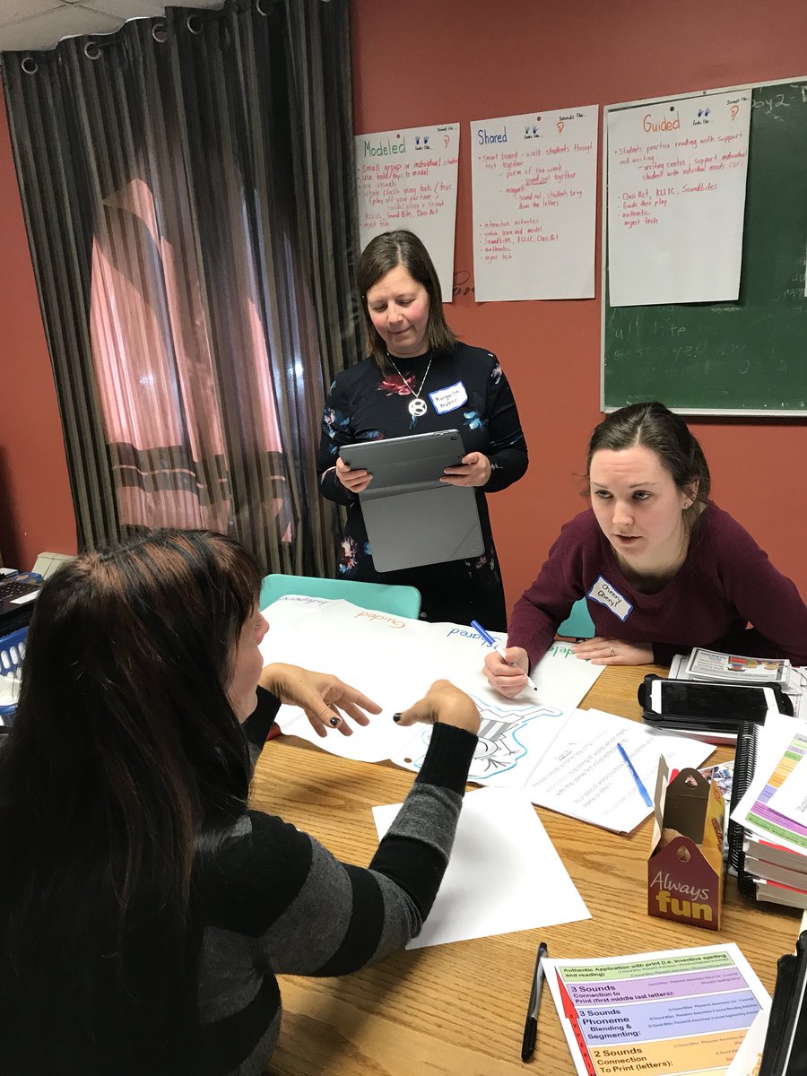 mazzopa's tweet photo. Our #Bellmoore #kindergarten team is engaging in professional learning to ensure all our students are reading by the end of grade 1! @Bellmoore_HWDSB @HWDSB https://t.co/vdvqTG02tB