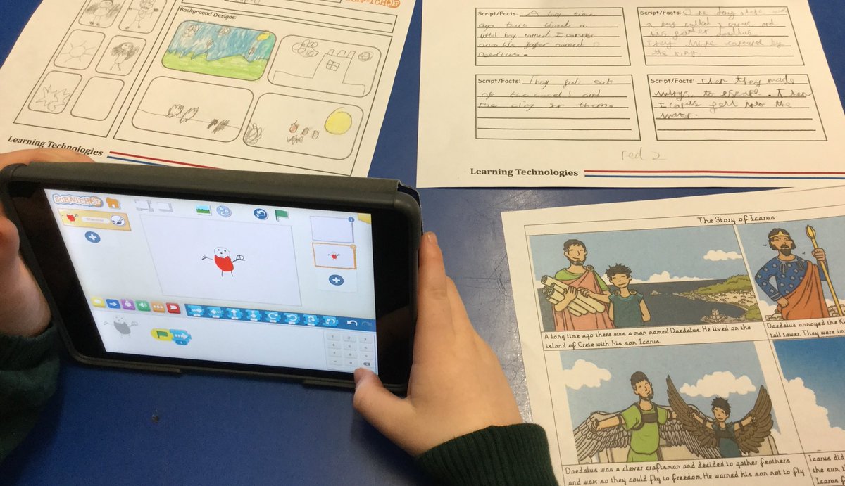LTTOnline's tweet photo. Another brilliant afternoon at @WarstonesP using coding to support Greek mythology and story telling. @scratch #coding #edtech https://t.co/MPcvEkC2sj