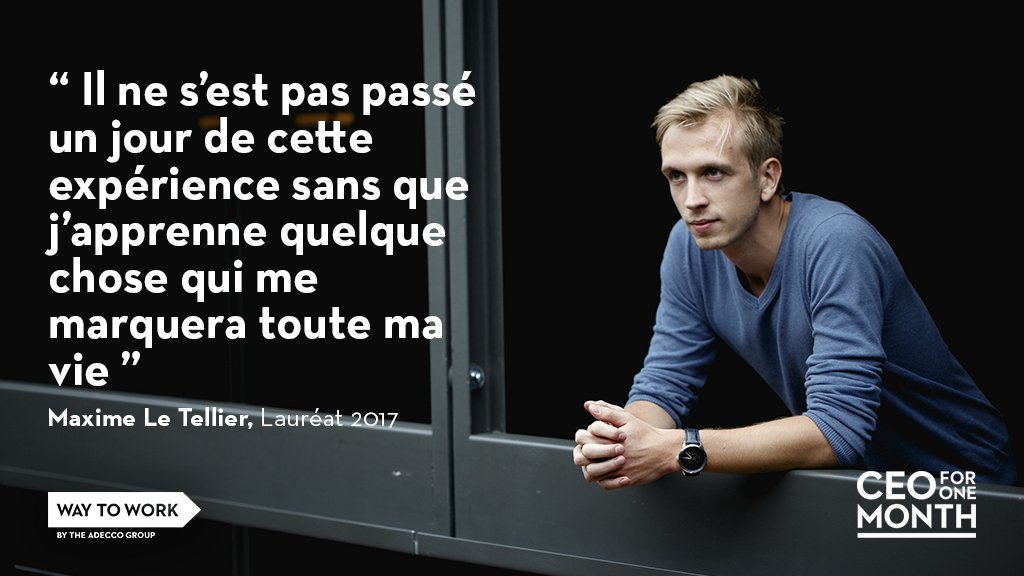 CEO for One Month : Les pré-inscriptions sont ouvertes ! N'attendez pas. Demain, tout commence 👉 adeccowaytowork.com/apply-now/fr/s… #CEO1Month