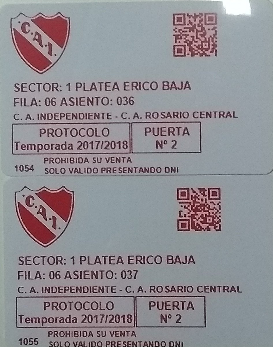 MuyCAI's tweet photo. Con tu RT, participas por un par de plateas para Independiente - Rosario Central. https://t.co/D1f70fzeW2