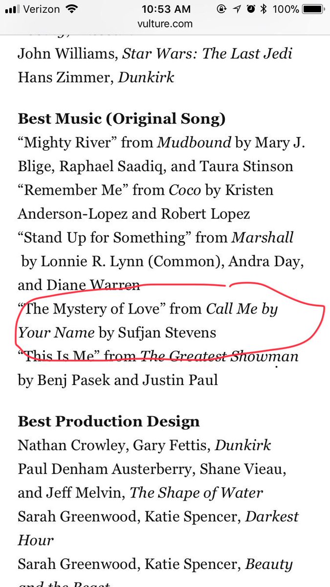 lizzycarroll215's tweet photo. Since nobody is really asking, this is the #Oscars nomination Iโm most excited about #getreadytocry https://t.co/aTBR9K77iG