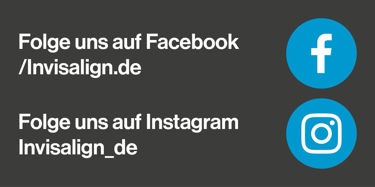 Ende Januar schließen wir diese Twitter-Seite. Für weitere Informationen, Inhalte und um mit uns in Kontakt zu treten, besuche bitte unsere Facebook-Seite - facebook.com/invisalign.de
Keep smiling Twitter!