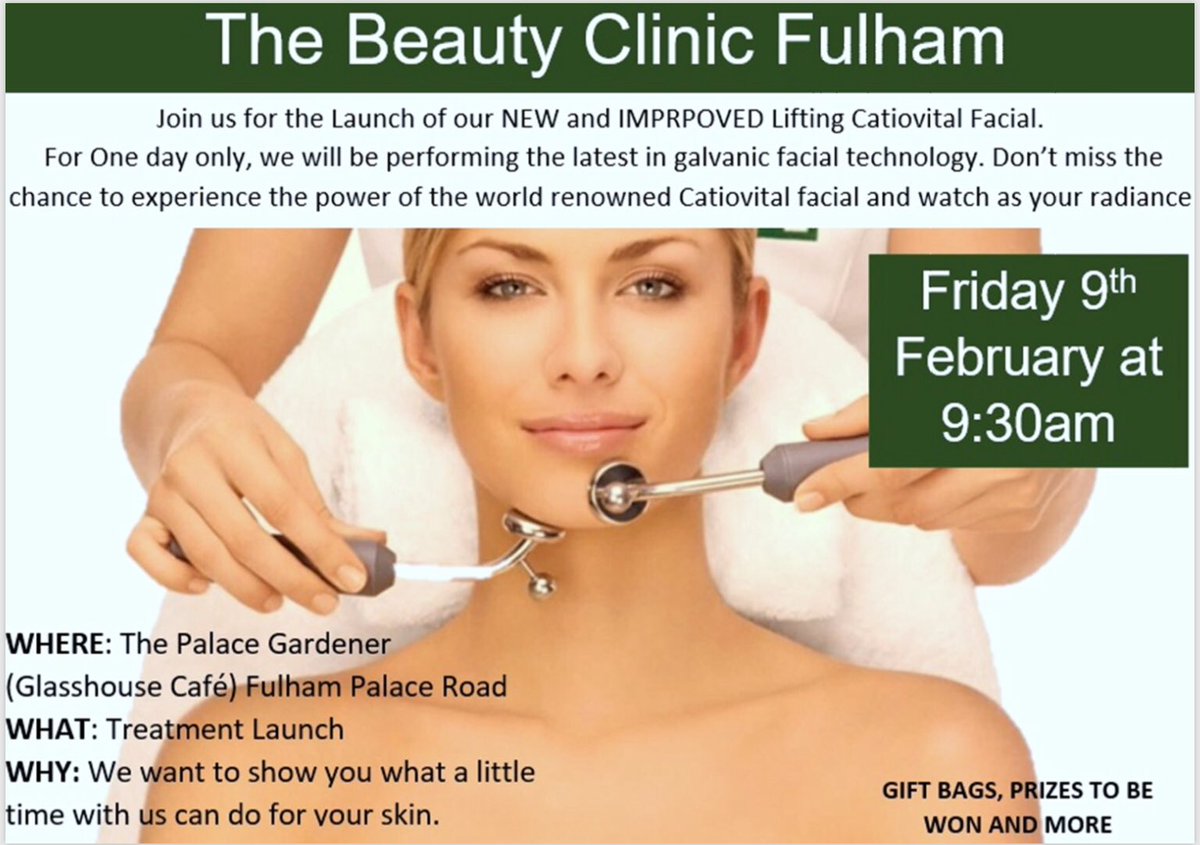 On February 9th catch us at @thepalacegardener for an exciting and interactive treatment launch. Get yourself a free trial facial, specialist skin info and even bag your self a few freebies amazing prizes up for grabs. Everybody is welcome, soooo tell a friend to tell a friend.