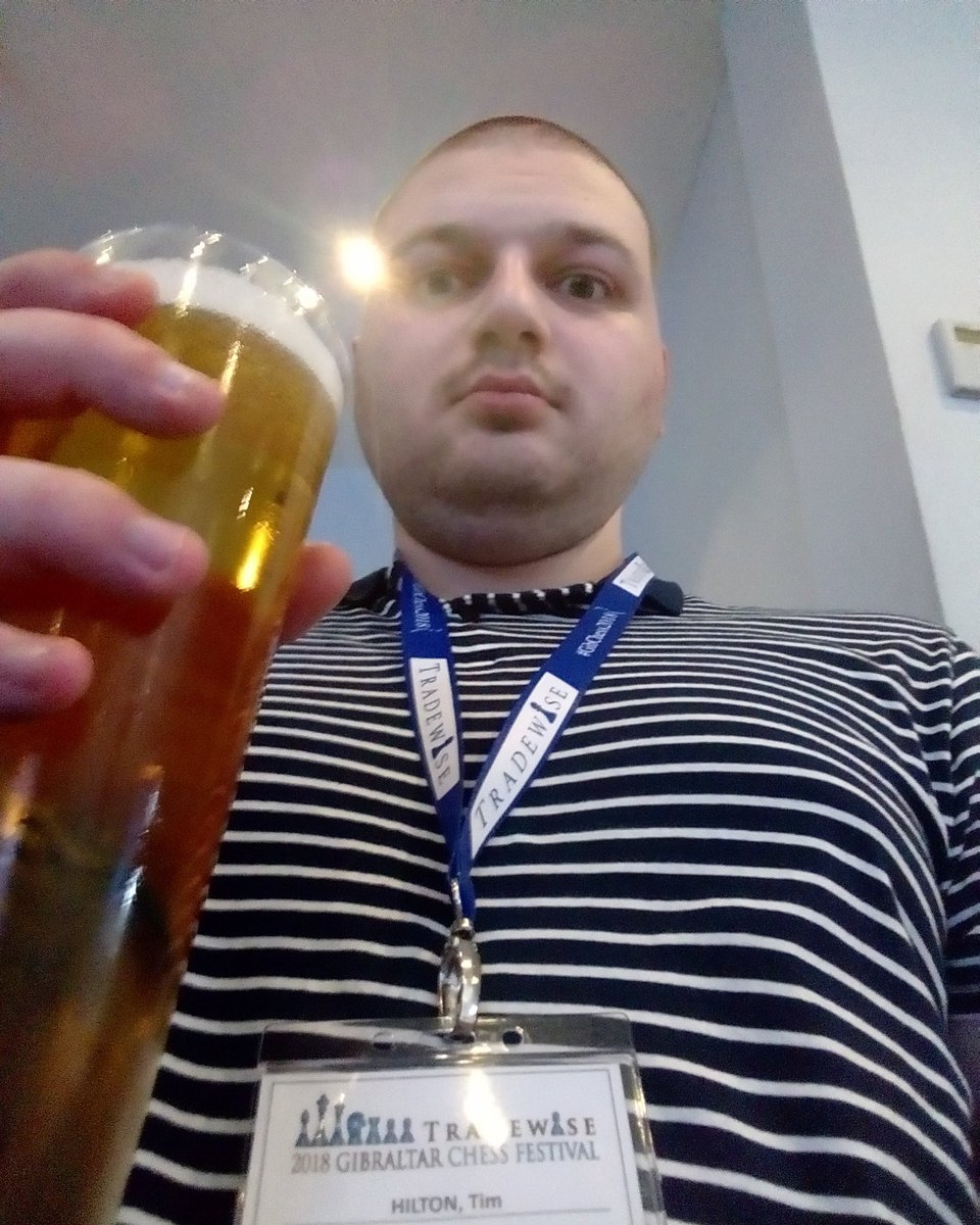 timhiltonchess's tweet photo. Loving watching the commentary! #gibchess #chess #beer #commentrary #holiday #selfie https://t.co/Dc60TRWcHw