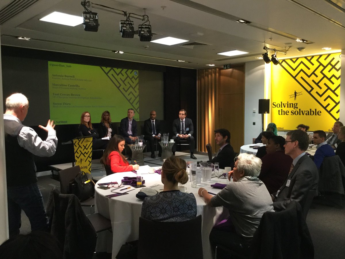 NatWestBusiness's tweet photo. Thank you to all those who contributed to today's #SolvingTheSolvable event by @guardian_b2b, most notably the speakers:
@RobertsDan
@ToniCowanBrown
@Mcastrillog
@antoniaburrell
@Suren_Thiru
@PhillipInman
(πΈ via @f_sharniya) https://t.co/UyxB7RhOhk