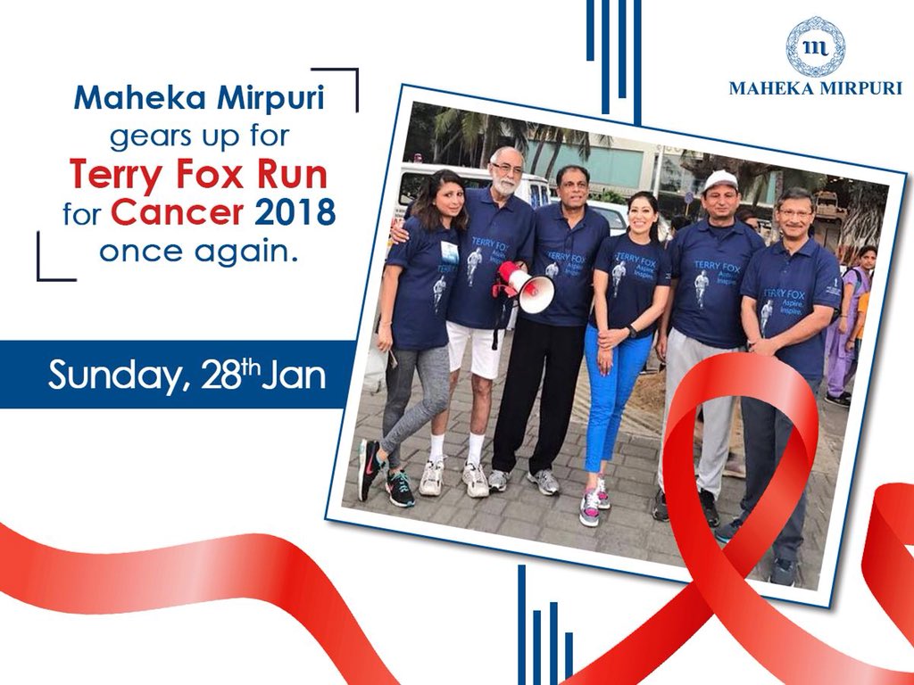 mahekamirpuri's tweet photo. @terryfox Like every year @mahekamirpuri is all set to contribute to the @TerryFoxRunInd 
Her selfless personality reflects through her contribution for Cancer Patients along with #TataMemorial and Terry Fox! 

#terryfox #runforcancer #terryfoxrun #terryfox2018 #terryfoxindia #cancer https://t.co/v9itagd8xV