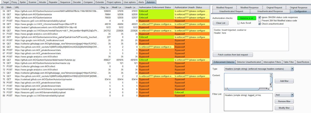 KitPloit's tweet photo. Autorize - Automatic Authorization Enforcement Detection Extension For Burp Suite https://t.co/1MpH5zSkU3 #Autorize #Burp #BurpSuite https://t.co/UWAQ0Nq9Bu