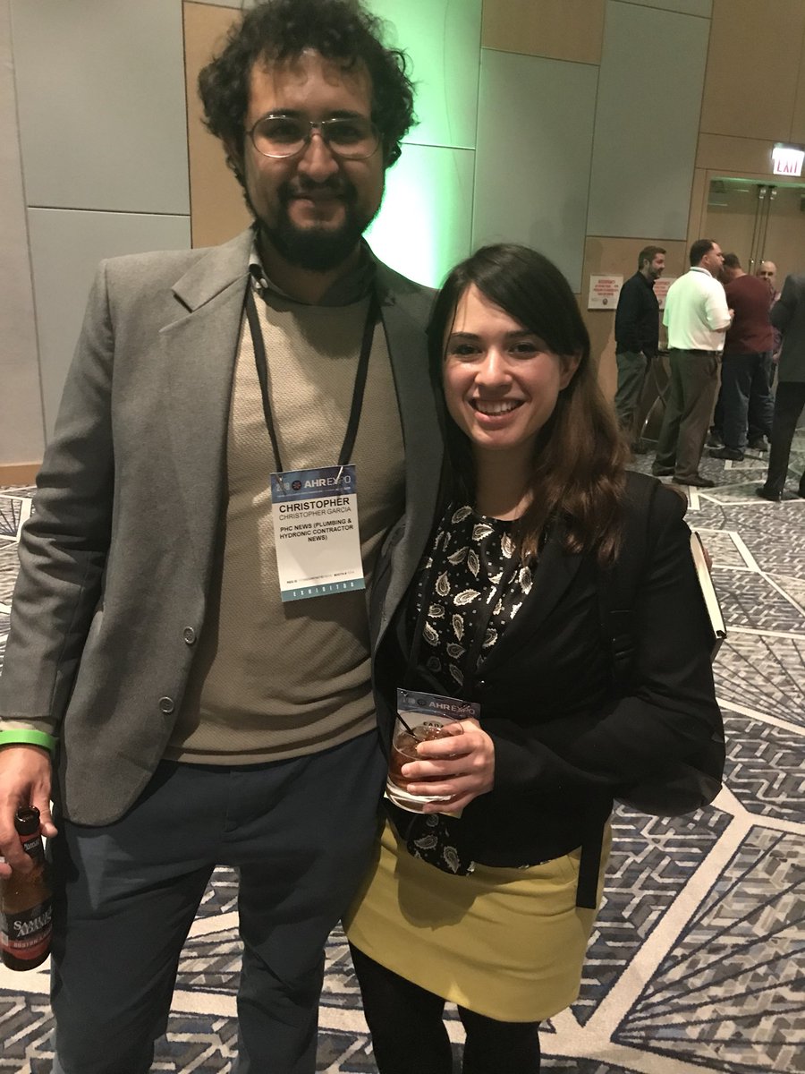 SarahCimarusti's tweet photo. Very excited to be roaming the trade show floor with our editor and my friend, @Christo0910 @EspecificarMag #AHRExpo2018 https://t.co/yVtn4KLRZ5