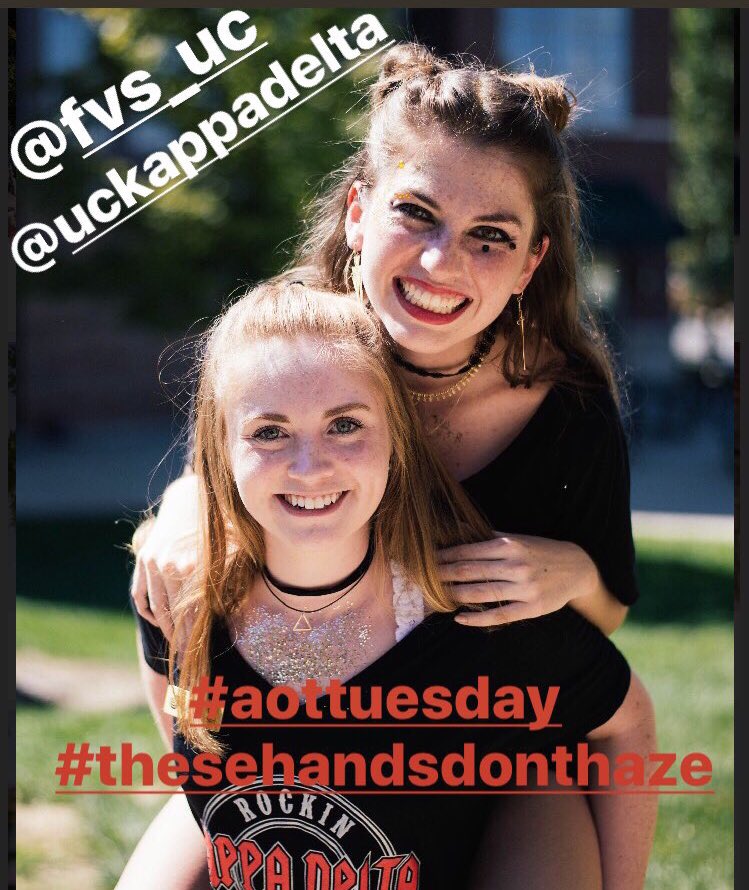 #thesehandsdonthaze #aottuesday <a href="/FVS_UC/">Fraternal Values Society</a> @UCKappaDelta