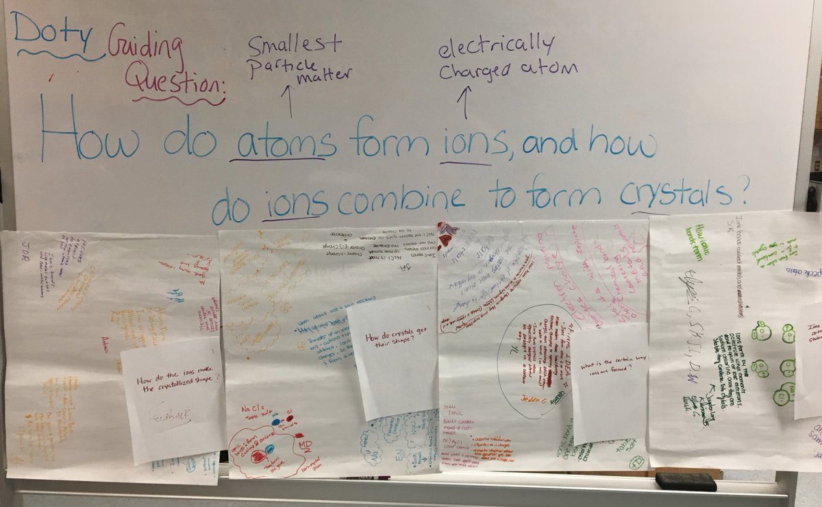 mdoty_doty's tweet photo. My @ChesapeakeHS @BCPSSci Chem students use @DiscoveryEd #tabletoptexting strategy to collaborate and craft #CERstatements around our guiding question ... I’m able to provide feedback before final submission https://t.co/KI9HVugftx