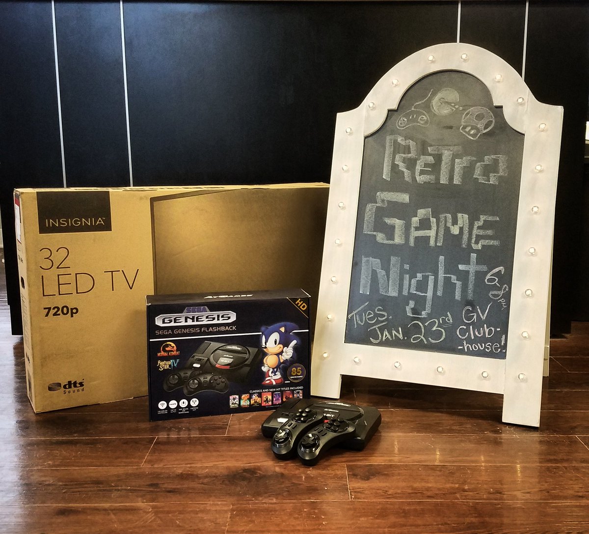 GVatUIndy's tweet photo. Come to the GV clubhouse TONIGHT from 6-8 pm to enjoy Dominos Pizza and play throwback video games! 🍕🕹

Win a game to enter our raffle for a 32" TV and a retro Sega Genesis!! 🎮

We hope to see you there! 💯 https://t.co/ZYPfdwQii8