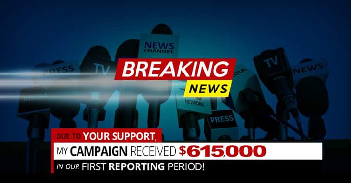 russforussenate's tweet photo. Due to support from over 550 Montanans, I am humbled to announce that my campaign raised $615,000 in our first fundraising period! #mtsen #mtpol https://t.co/KM90IvktTS