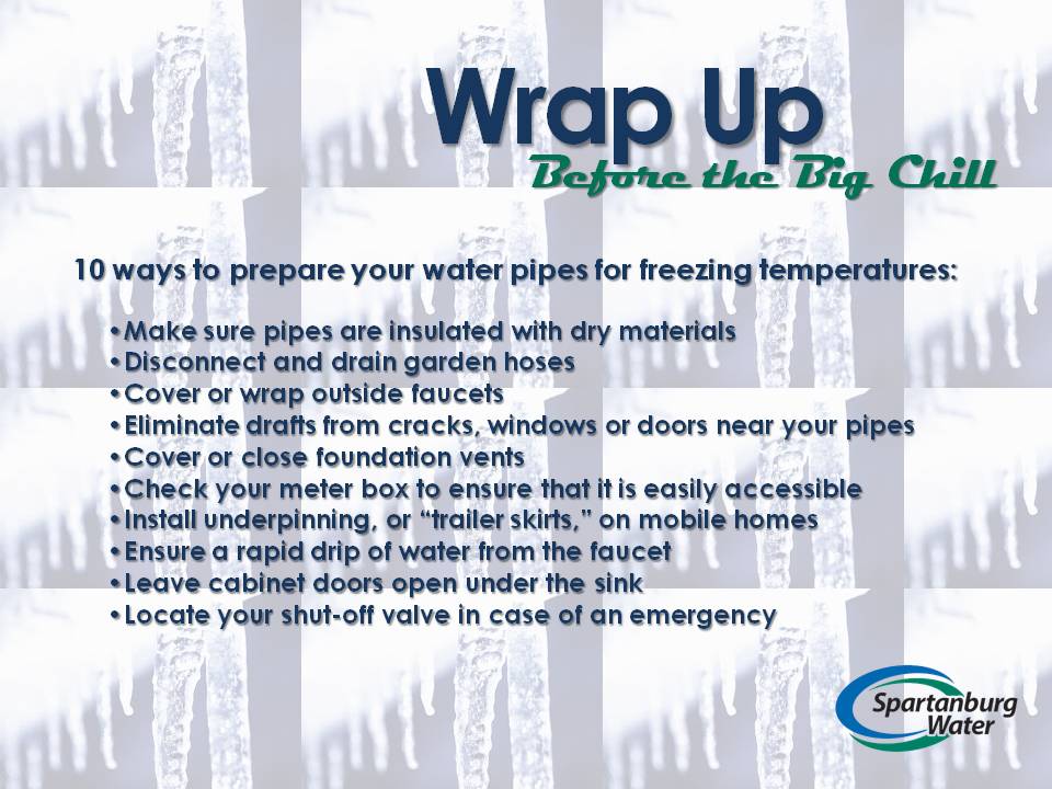 spartanburgH2O's tweet image. ow.ly/6OjA30hyOxL #WrapUp  #lowtemps #ProtectYourPipes