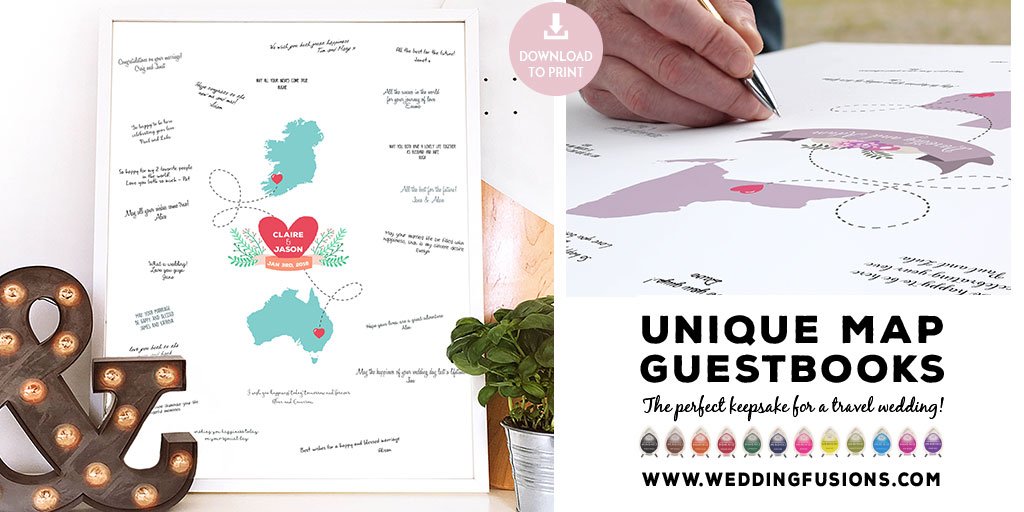 WeddingFusions's tweet photo. Getting married abroad?  #Travel #guestbook #weddingideas #travelwedding #elope #wedding #marriedabroad #wedding #map #weddingplanner #honeymoon #destinationwedding #summerwedding #personalisedmap Any countries/states   https://t.co/0zpY4bMQgM https://t.co/L3F21ngq6b