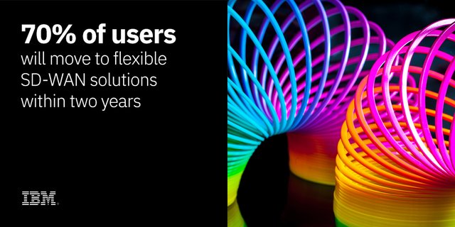 abe_ibm's tweet photo. The Software Defined Wide Area Network (SD-WAN) solutions are fuelling the convergence of networks with #cloud and #security and thereby disrupting traditional networks. https://t.co/t7QN8P9kxR https://t.co/csF1f0Aq1s